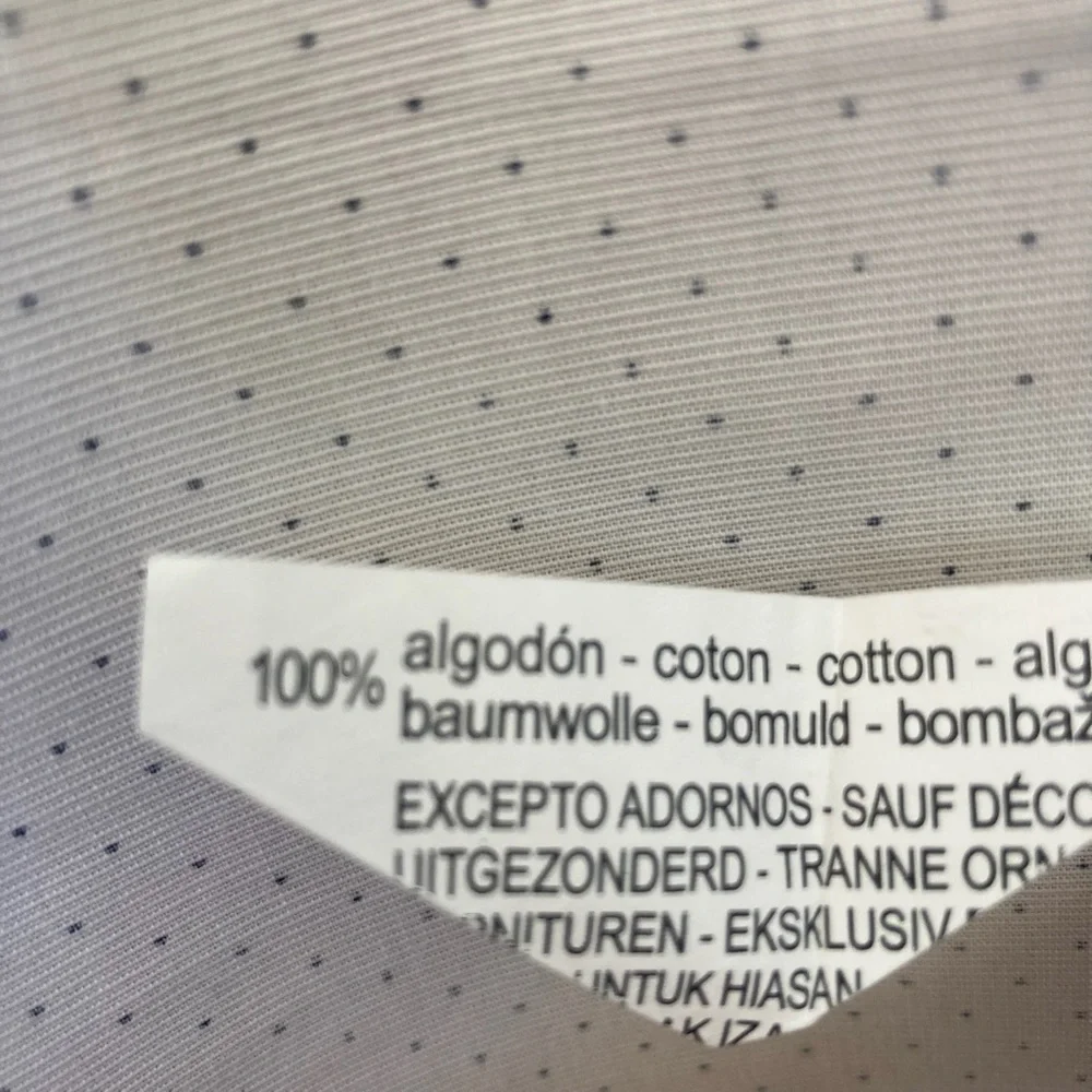 Zara small dot long sleeve buttondown shirt - Picture 6 of 7